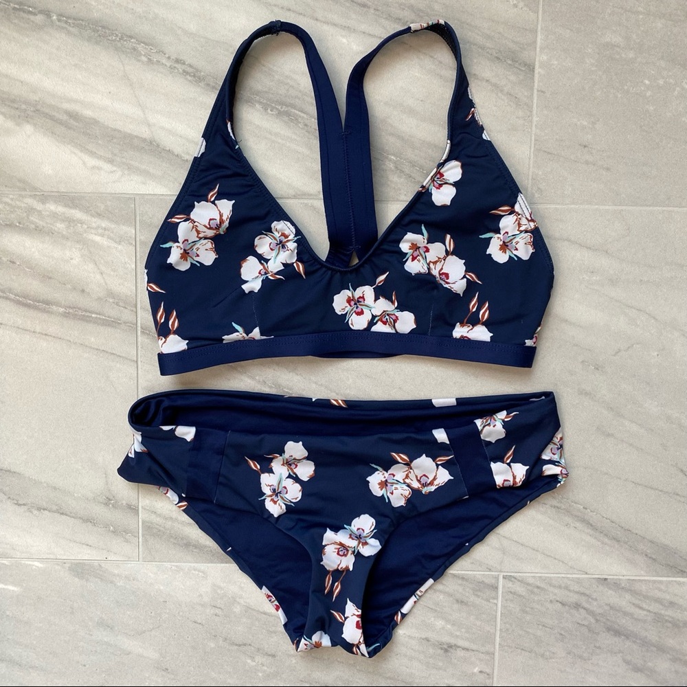 Patagonia Cherry Blossom Navy Bikini Set